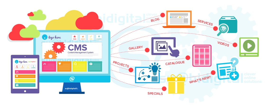 Content management system or cms website design inexpanse